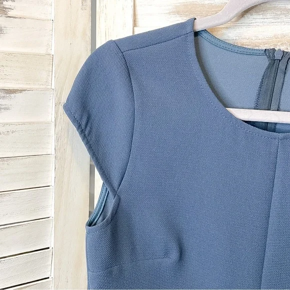 EVERLY | Navy Blue Cap Sleeve Mini Dress - Picture 6 of 9